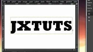 How to create an aged or distressed text effect in GIMP