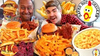 EATING THE BEST HOT FRIED CHICKEN MENU ft. FOOD NETWORK ⭐️