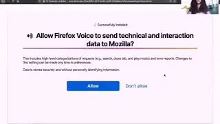 Firefox voice web extension (speech version)