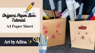 DIY ORIGAMI PAPER BOX!