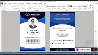 Microsoft Word Identify Card Design   How to make id card in ms word #msword #id card #2023 #maktech