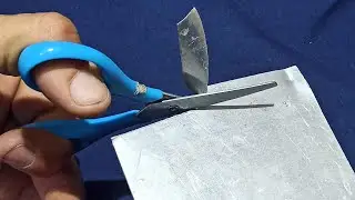 ✂️AFILAR SIN AFILADOR👌 como afilar tijeras en casa