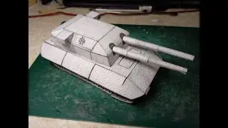 Building E 100 Uber (Fictional Super Heavy Tank) #papercraft #paperart #sciencefiction #fantasy