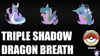 Triple Shadow Dragon Breath destroys Retro Cup | Pokemon Go GBL