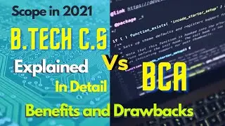 BCA v/s Btech which is better in 2021 btech cs or bca 🤔 #thinkabhi