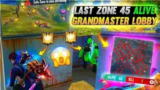 Last Zone 45 Alive 🤯 Full Hard Lobby 😱 !! - Can We Win - Garena Free Fire