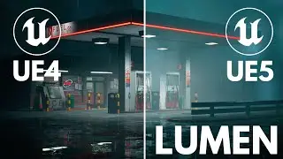 Unreal Engine 5 vs Unreal Engine 4 | Lumen and RTX On