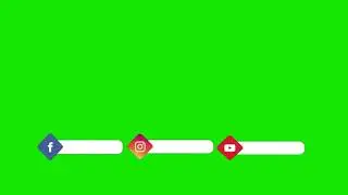 Facebook Instagram YouTube animated green screen 