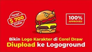 Desain Logo Burger Monster. Upload di Logoground 100% Approved. Harga 700 dolar.