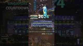 Catching 3 Lightshows Simultaneously#bali #MarinaBay #MarinaBayCountdown  #URASingapore