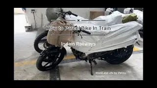 How to parcel bike in Train, #video #indianrailways ബൈക്ക് എങ്ങനെ പാർസൽ ചെയ്യാം? #travel #vlog #new