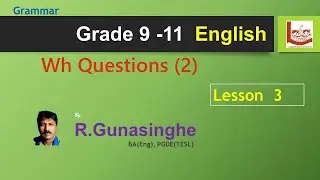 Wh Questions  (2) Grade 9-11