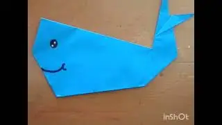 Paper Origami Of Dolphin