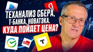 Теханализ Сбера, Т-банка, Новатэка. Куда пойдет цена? /// Старый трейдер