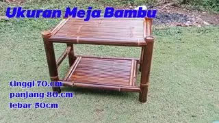 Ukuran Meja Bambu