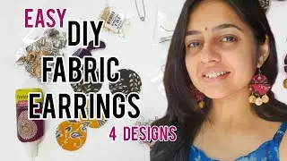This is how to make DIY Fabric Earrings easily !! 4 designs