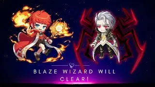 Maplestory M - Blaze Wizard WILL CLEAR! Red Node! Insane Aggro! (14m 41s)