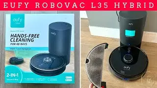 Eufy RoboVac L35 Hybrid 2-in-1 Vacuum & Mop with Self-Empty Station. Clean Without Lifting a Finger