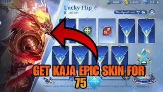 Tricks to get Kaja Epic Skin for 75💎 only | MLBB