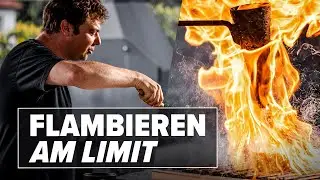 Flammen-Inferno an der Feuerplatte: Wir testen den Flambier-Trichter!