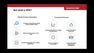 NASSCOM Product Webinar  Introductory RPA Session   The Art of RPA