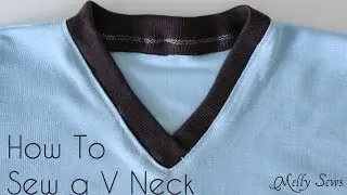 How To Sew a V Neck T-shirt