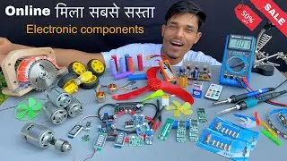 Online मिल गया आधे दाम में Best Electronic components🔥| DIY Project kit unboxing | hacker jp channel