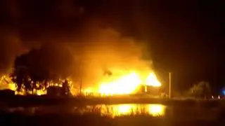 Красное Пламя   снова пожар у пожарного пруда