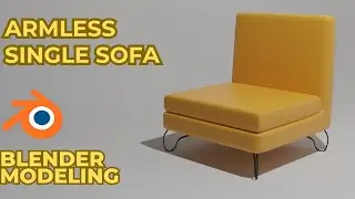 Soft Single sofa in Blender