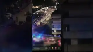 Scampia  crollo della  ballatoio della Vela Celeste
