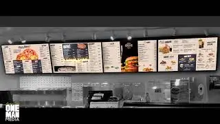 REALE Cafe Digital Menu board animation.