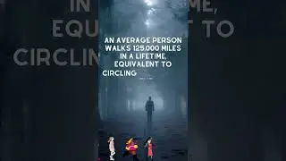 Do you know? How much an average person walks in their lifetime #shorts