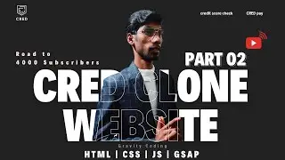 🚀 Building a CRED Clone | Part 02 | HTML, CSS, JS, GSAP, and Responsive Web Design