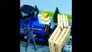 ⁉️Сколько хлебцев остановит лего поезд?! 🚂❌️✅️ 