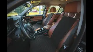 Черные накидки на сиденья автомобиля