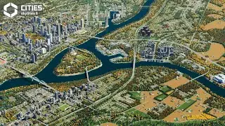 Big Realistic City Suburbs in Cities Skylines 2