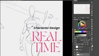 Real-Time Drawing | Character Anatomy and Hair (Concept Art Process)