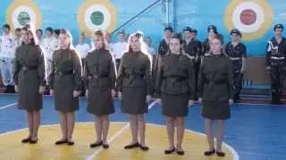 Строевая подготовка детей школы №8