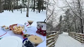 Romanticizing Winter🧣: Cheese Fondue Picnic, Lemon Blueberry Bread, Spa Day & Shopping | Cozy Vlog