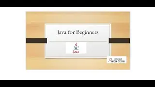 Java tutorial for beginnersl
