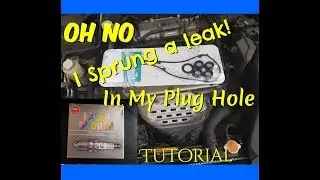 Valve Cover Gasket Replacement Lancer CH 06 Oil in spark plug well FIX