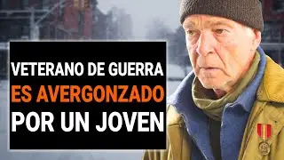 Veteran in Poverty is Embarrassed by a Young Man | DramatizeMe Spanish