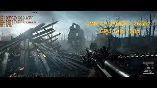 Battlefield™ 1 SP on AMD A12-9800 OC iGPU 720p Ultra Wide Test