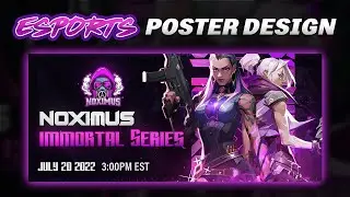 Esports tournament poster design | Speed art | Photoshop