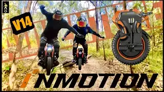 BEST EUC for a fun blast in tight trails. So happy I bought INMOTION V14, getting better every roll.