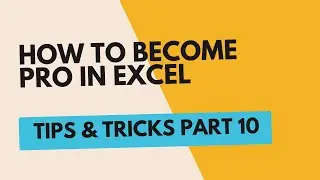 How to Become PRO in MS Excel | Tips & Tricks part 10 | Grand Total | Selection of Required Portion|