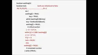 OPERATING SYSTEM: SOLUTION OF CRITICAL SECTION PROBLEM BY LOCKING-2