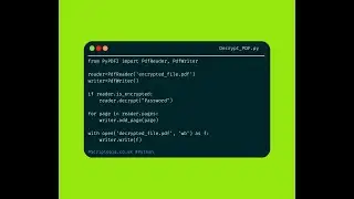 Python PyPDF2 - Decrypt a PDF file