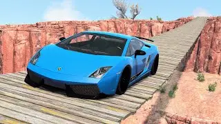 Cars vs Suspension Bridge #4 – BeamNG Drive | CrashBoomPunk