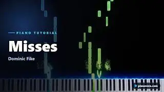 Misses Piano Tutorial | Dominic Fike | Easy Piano + Sheet Music